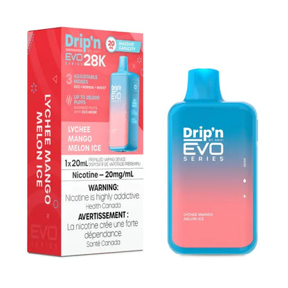 (Clearance) ENVI Drip'n EVO SERIES 28K Rechargeable Disposable Vape 20ml