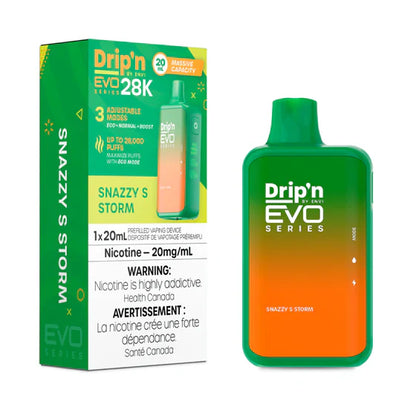 (Clearance) ENVI Drip'n EVO SERIES 28K Rechargeable Disposable Vape 20ml