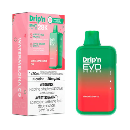 (Clearance) ENVI Drip'n EVO SERIES 28K Rechargeable Disposable Vape 20ml