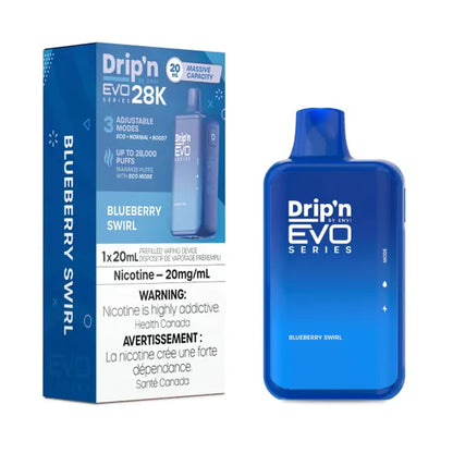 (Clearance) ENVI Drip'n EVO SERIES 28K Rechargeable Disposable Vape 20ml