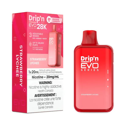 (Clearance) ENVI Drip'n EVO SERIES 28K Rechargeable Disposable Vape 20ml