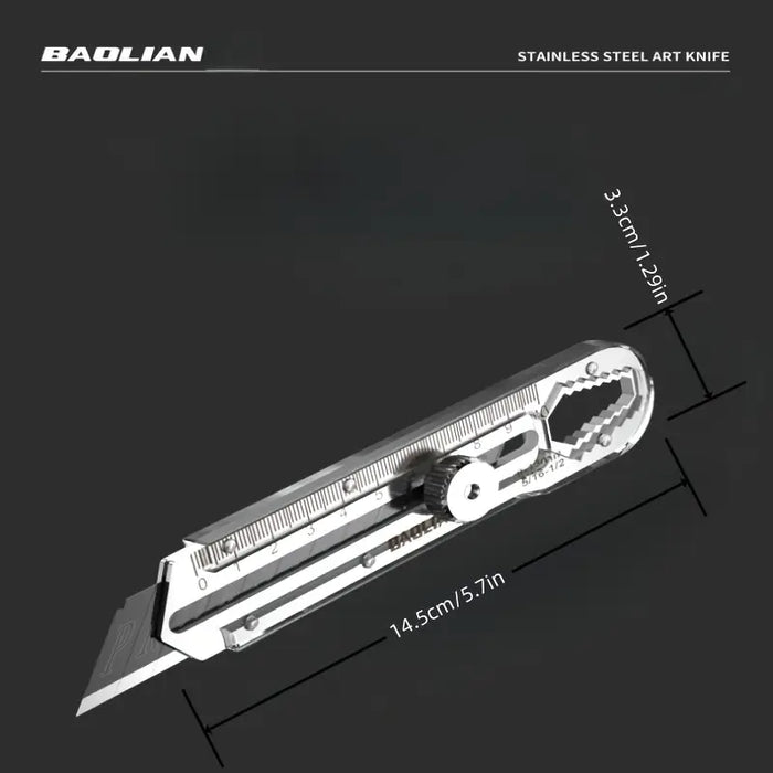 Rubber-Coated Stainless Steel Utility Knife