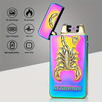 Embossed USB Rechargeable Flameless Lighter