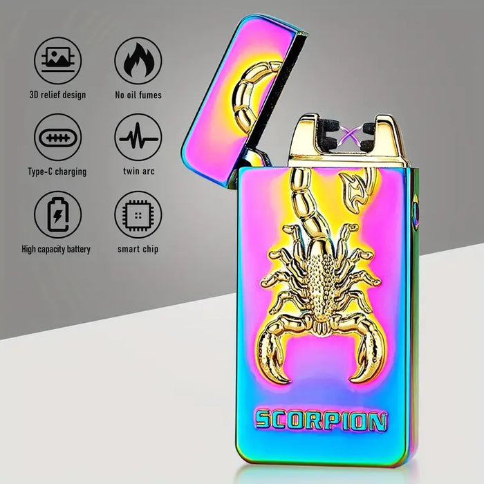 Embossed USB Rechargeable Flameless Lighter