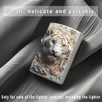 Carved Tiger Metal Lighter Case