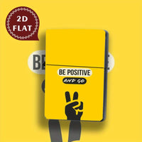 Retro Inspirational Quote & Peace Sign Pattern Lighter Shell