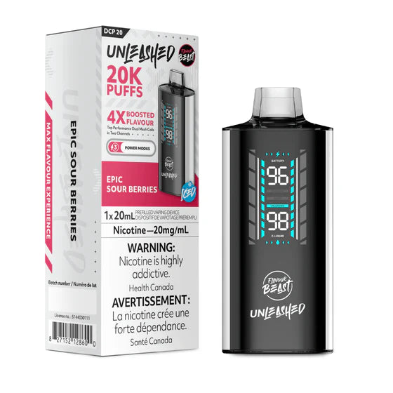 Flavour Beast Unleashed DCP 20K Puff Disposable Vape 20mL