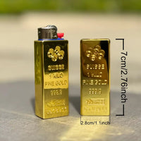 Swiss Golden Bar Design Lighter Case