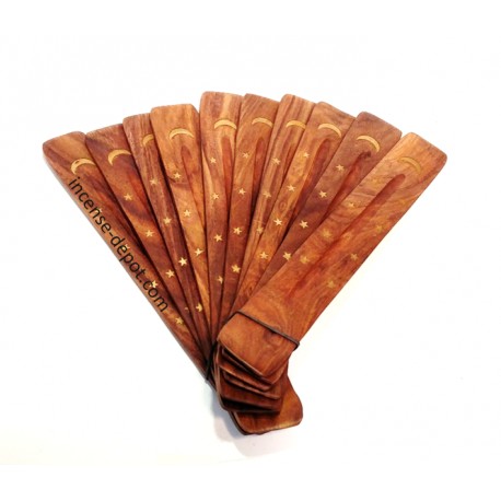 Wooden Flat Incense Holder