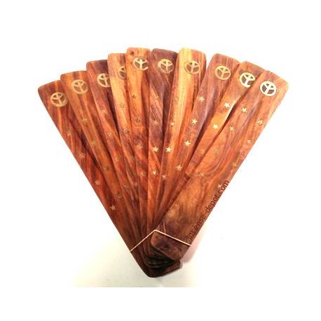 Wooden Flat Incense Holder