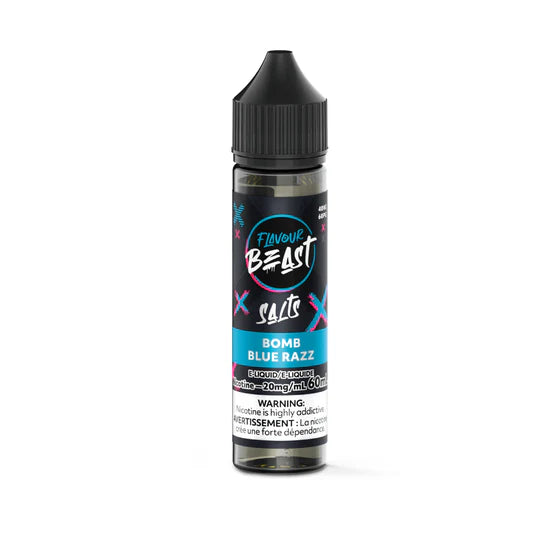 Flavour Beast E-Liquid 60mL Salts - Bomb Blue Razz