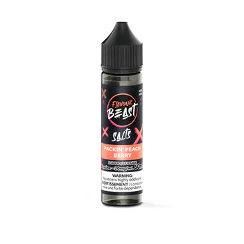 Flavour Beast E-Liquid 60mL Salts - Packin' Peach Berry