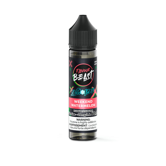 Flavour Beast E-Liquid 60mL Salts - Weekend Watermelon Iced