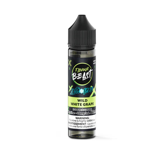 Flavour Beast E-Liquid 60mL Salts - Wild White Grape Iced