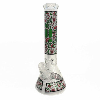 Bong floral Infyniti 14" avec récupérateur de glace 7 mm