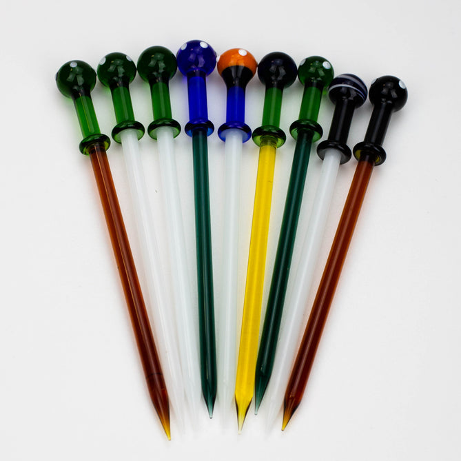 6" Glass Dabber (Color)