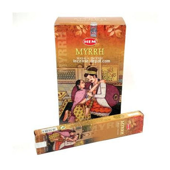 HEM – Myrrh Premium Hand-Rolled Masala Incense (15g)