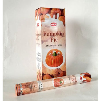 HEM Pumpkin Pie 9″ Incense Sticks – Hex Box (20g)