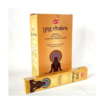 HEM – Yog Chakra Premium Hand-Rolled Masala Incense (15g)