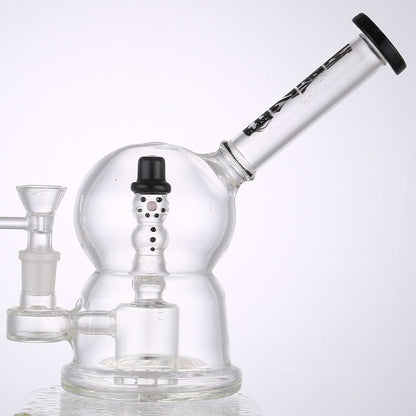 Bong en verre bonhomme de neige Haze 8″