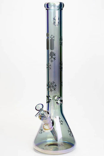 Bong à eau en verre métallique Infyniti 18" Snowflake 7 mm