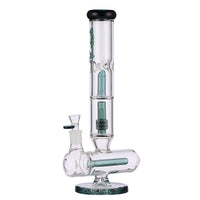 Kush 14″ Inline Diffuser Splash Guard Glass Bong with Bowl