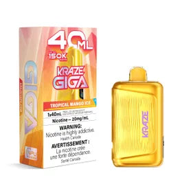Kraze Giga Rechargeable Disposable Vape 40mL