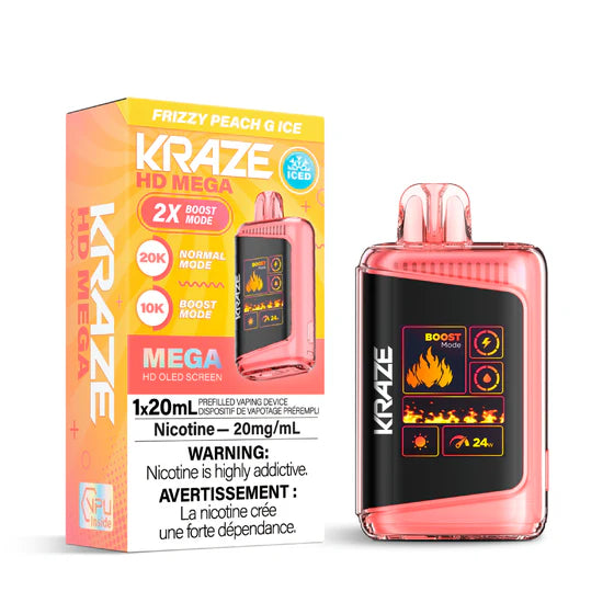 Kraze HD Mega 20k Rechargeable Disposable Vape 20ml