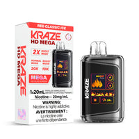 Vape jetable rechargeable Kraze HD Mega 20k 20 ml