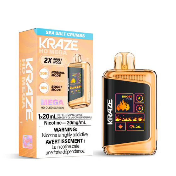 Vape jetable rechargeable Kraze HD Mega 20k 20 ml