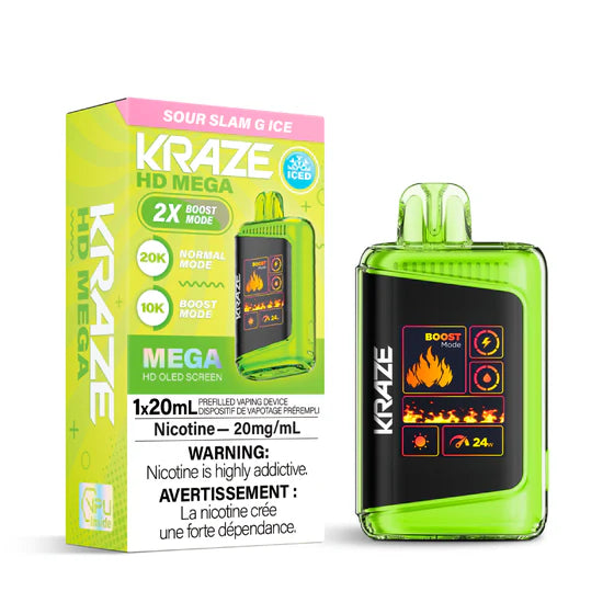 Kraze HD Mega 20k Rechargeable Disposable Vape 20ml