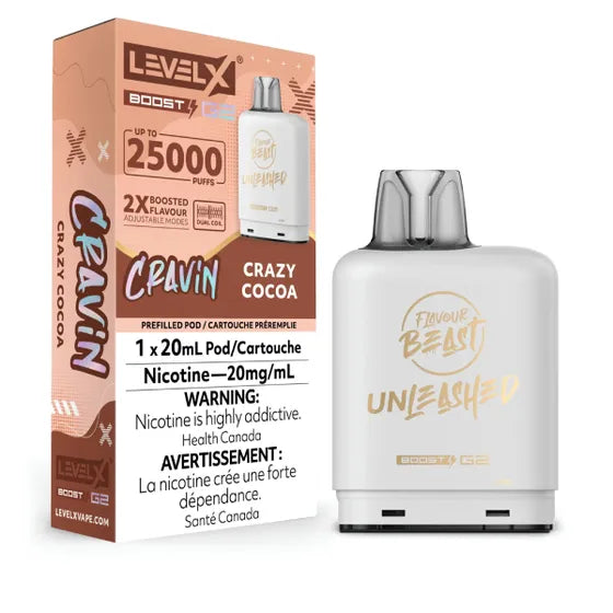 Pod de remplacement Boost Beast Level X de 20 ml pour saveur déchaînée, 15 000 bouffées