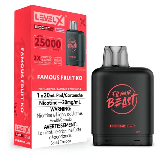 Pod de remplacement Flavour Beast Level X Boost 20 ml 15 000 bouffées