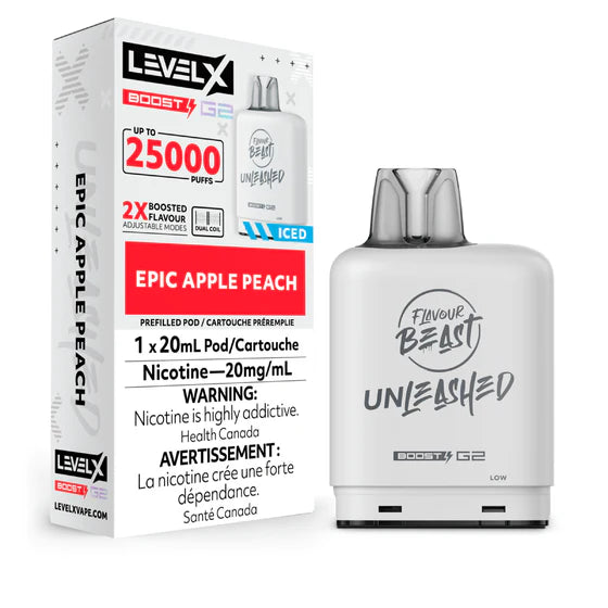 Pod de remplacement Boost Beast Level X de 20 ml pour saveur déchaînée, 15 000 bouffées