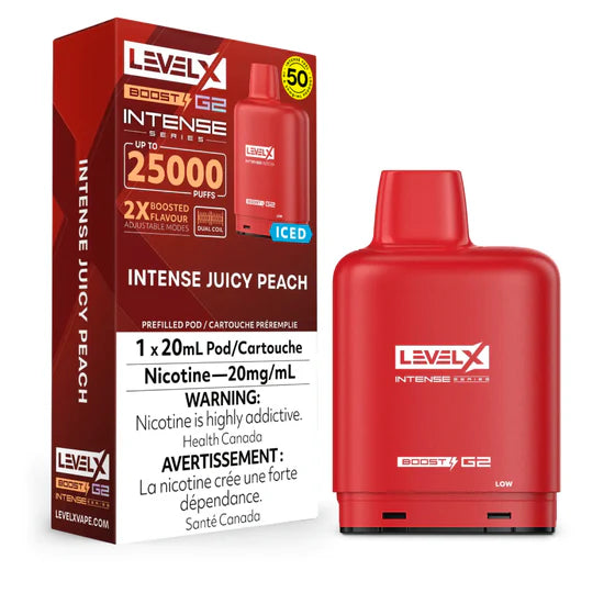 Intense Level X G2 Boosted Series Replacement Pod 20mL