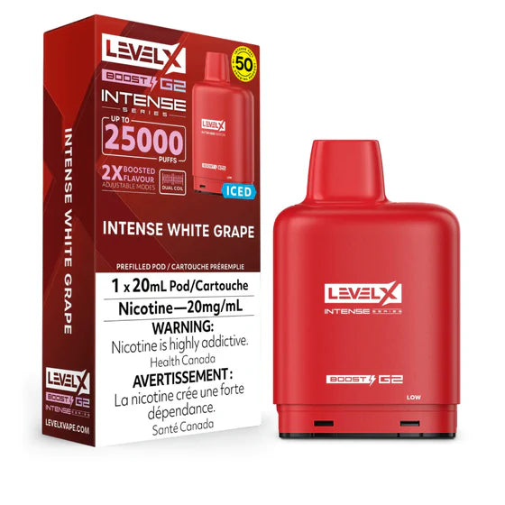 Intense Level X G2 Boosted Series Replacement Pod 20mL