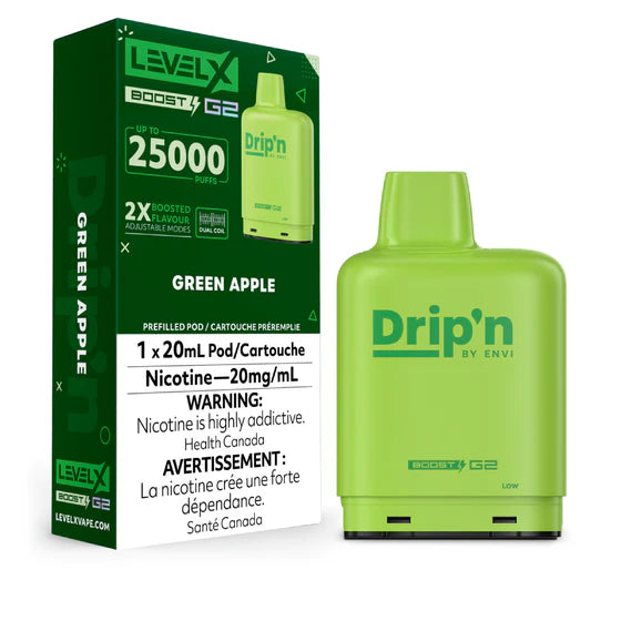 Pod de remplacement Level X Envi Drip'n Boost 20 ml 15 000 bouffées