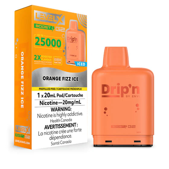 Pod de remplacement Level X Envi Drip'n Boost 20 ml 15 000 bouffées