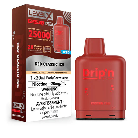 Pod de remplacement Level X Envi Drip'n Boost 20 ml 15 000 bouffées