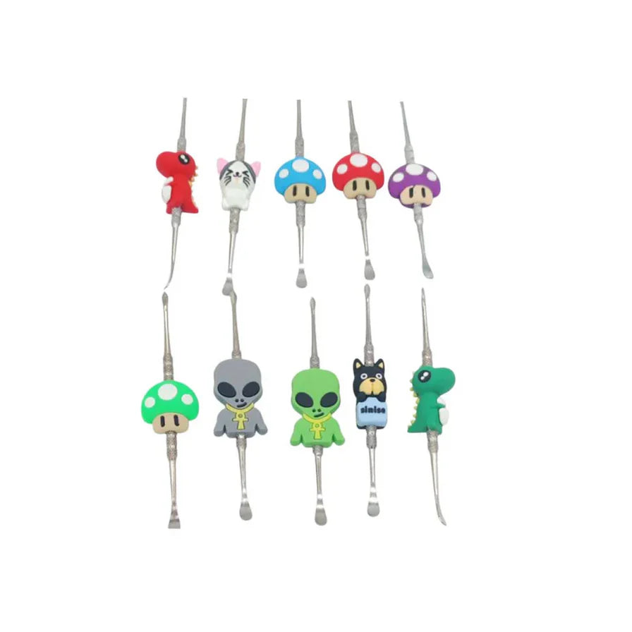 Metal Dabber w/ Silicone Cartoon Grip