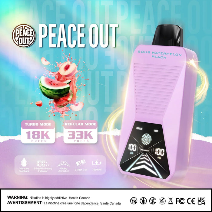 Peace Out 33k Disposable Vape 20ml