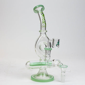 SOUL Glass 9" 2-in-1 Recycler Bong/Dab Rig