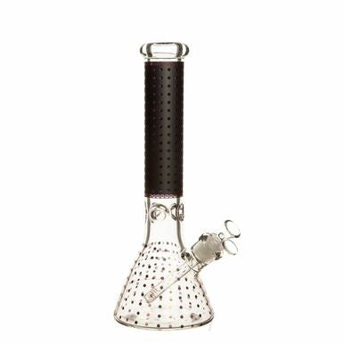 Bong à bec de luxe de 14 pouces avec motif à pois/pois brillants de 7 mm