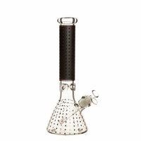 Bong à bec de luxe de 14 pouces avec motif à pois/pois brillants de 7 mm