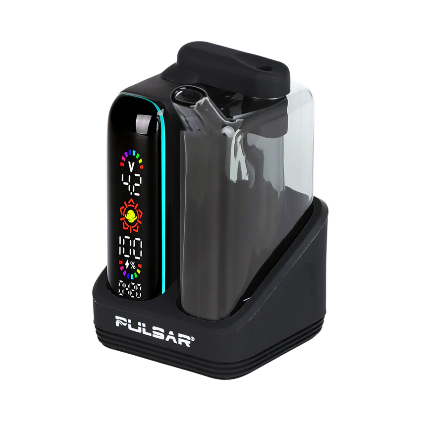 Pulsar - 510 DL 5.0 Bubbler Dab Kit w/ Wax Atomizer - Black