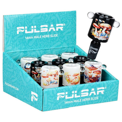 Pulsar - 14mm Inside Print Shrooms Herb Bowl