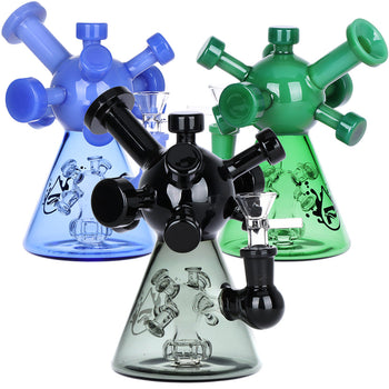 Pulsar - 7" Molecule Glass Water Pipe