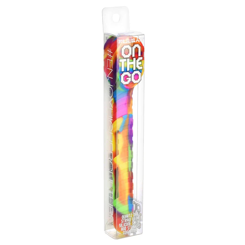 Pulsar - 5" On The Go Quartz & Silicone Dab Straw Kit
