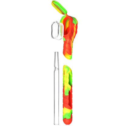 Pulsar - 5" On The Go Quartz & Silicone Dab Straw Kit