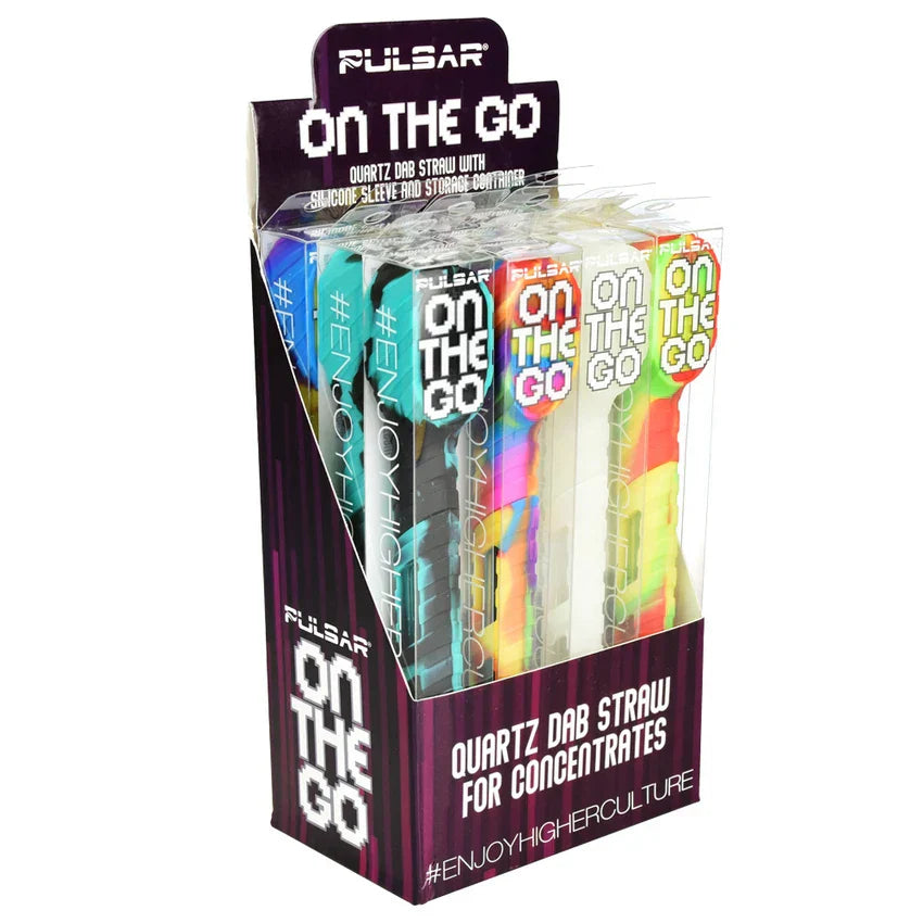 Pulsar - 5" On The Go Quartz & Silicone Dab Straw Kit